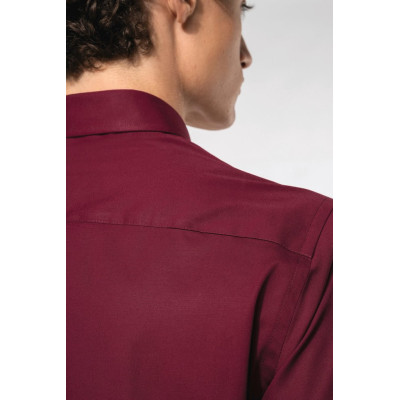 Cotton/elastane short-sleeved shirt